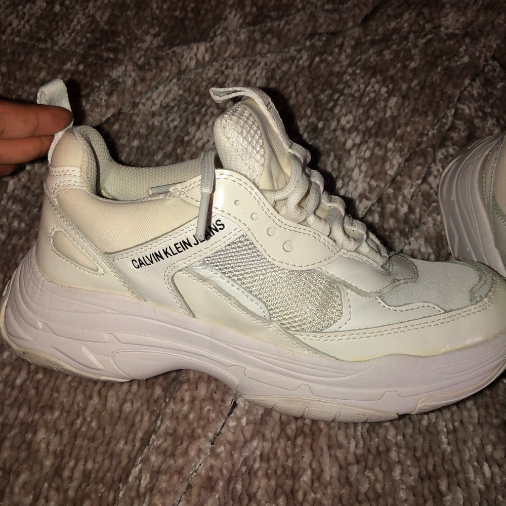 Calvin Klein creamy dad shoe style